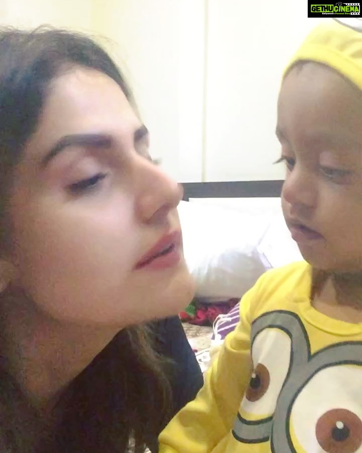 Zareen Khan Instagram - If #EpicFail had a face 😂 #BabyAli #ZareenKhan #TbT