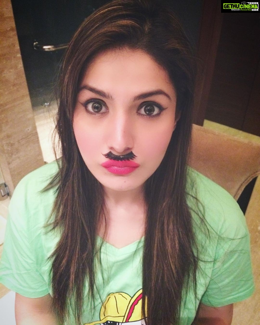 Zareen Khan Instagram - Charlie Chaplin OR Adolf Hitler ?! #OneMoustacheDifferentMen #JustForFun #ZareenKhan