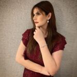 Zareen Khan Instagram - 🍒 Jumpsuit - @meraki_couture1 Jewellery - @adiaraqueenjewelry HMU - #SanaKhan Styled by @hitendrakapopara Assisted by @sameerkatariya92 #EventReady #AllThatGlitters #ZareenKhan