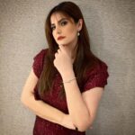 Zareen Khan Instagram - 🍒 Jumpsuit - @meraki_couture1 Jewellery - @adiaraqueenjewelry HMU - #SanaKhan Styled by @hitendrakapopara Assisted by @sameerkatariya92 #EventReady #AllThatGlitters #ZareenKhan