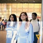 Zareen Khan Instagram - Back in the bay 💙 #Repost @bollywoodpap ・・・ #zareenkhan last night at the airport ❤ #airportdiaries #viralbhayani @viralbhayani