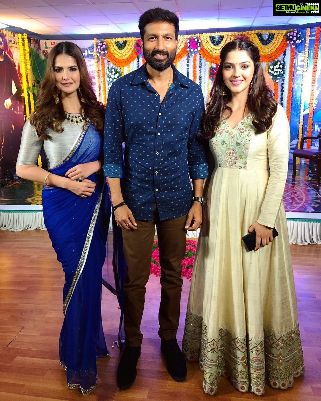Zareen Khan Instagram - Arjun , Aishwarya & Zubeida are coming to a theatre near you on 5th Oct ... R u ready for #Chanakya ? #Gopichand @mehreenpirzadaa #ZareenKhan #Chanakya #5thOct #Telugu