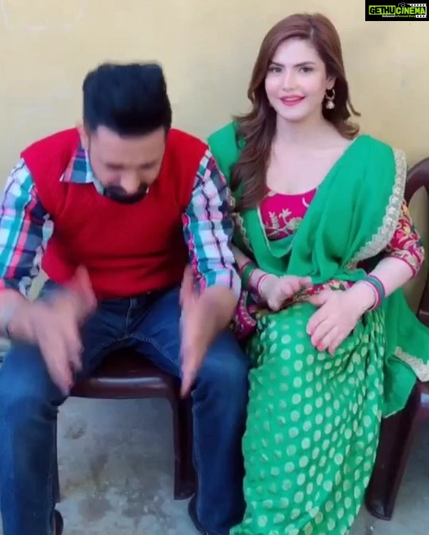 Zareen Khan Instagram - Chhinda & Laali💥 #Daaka #Punjab #FilmingNow #ComingSoon #ZareenKhan @gippygrewal