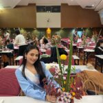 Zoya Afroz Instagram - My favourite Ikebana at @ikenobo550 🌸🌼🌺 Ikebana is one of the representative aspects of Japanese traditional culture, and ikebana began with Ikenobo. Arranging flowers and finding beauty in flowers - these are linked to a heart that values nature and cares for other people. This is the spirit of Ikenobo Ikebana. I personally find Ikebana very relaxing and it’s almost like meditation to me. Today was so much fun with all the girls as we tried to make beautiful Ikebanas about our family❤️