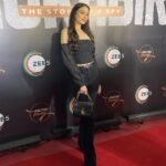Zoya Afroz Instagram - So happy that I can’t stop Smiling ear to ear as I stand on the red carpet for the Premiere of Mukhbir! Our labour of love is all yours to see - only on Zee5. Makeup : @sunita_dindi Hair : @ishwaribarla