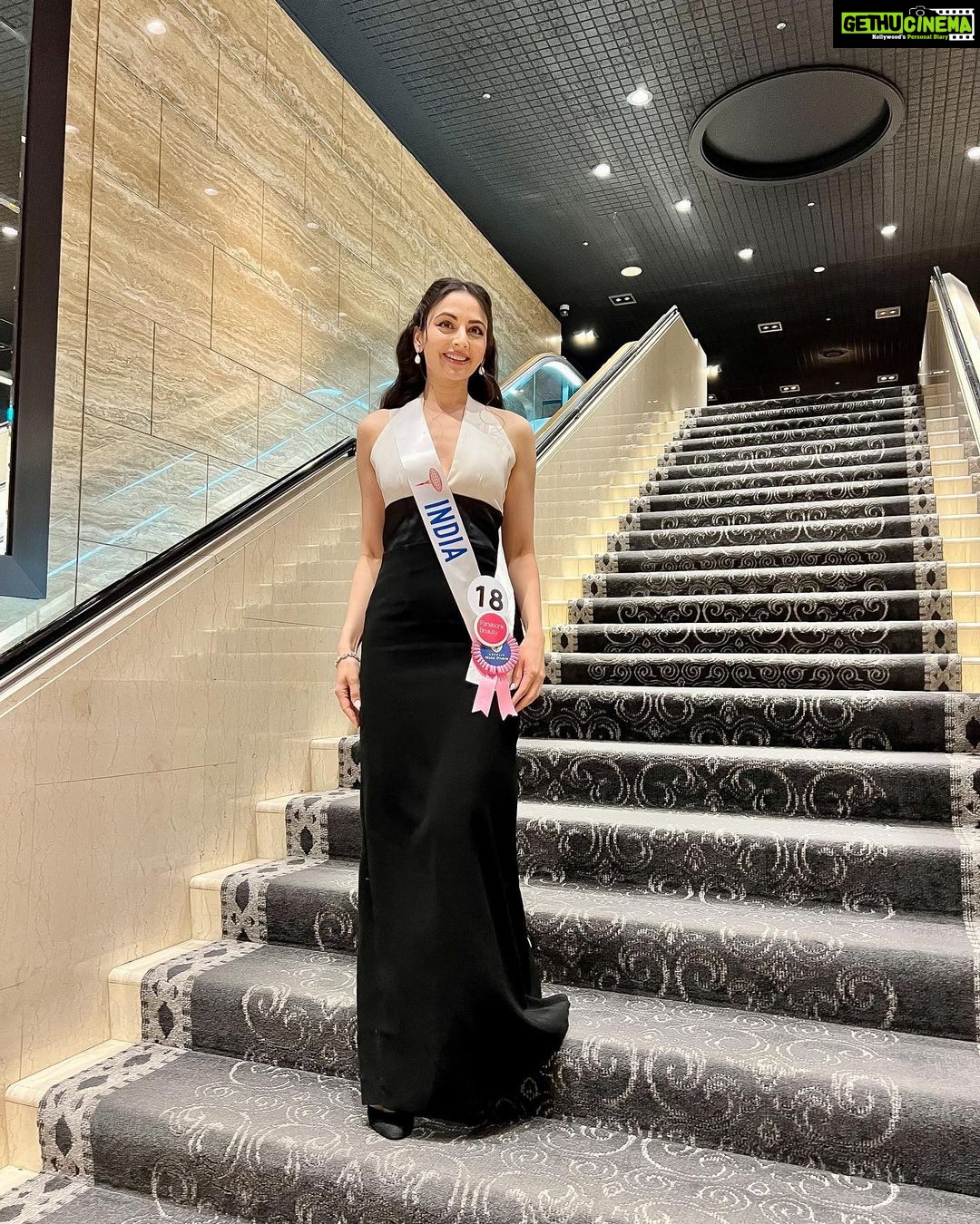 Zoya Afroz Instagram - Once in a lifetime experience and once in a lifetime opportunity. Truly grateful to be here living my dreams - to be called INDIA. Thank you from the bottom of my heart to all the people supporting us all ladies 🤍 It means a lot to all of us! —🤍— Day 8 - For the Gala Dinner and Welcome party at Niigata city Wearing : @manishgharatofficial Niigata-City Japan