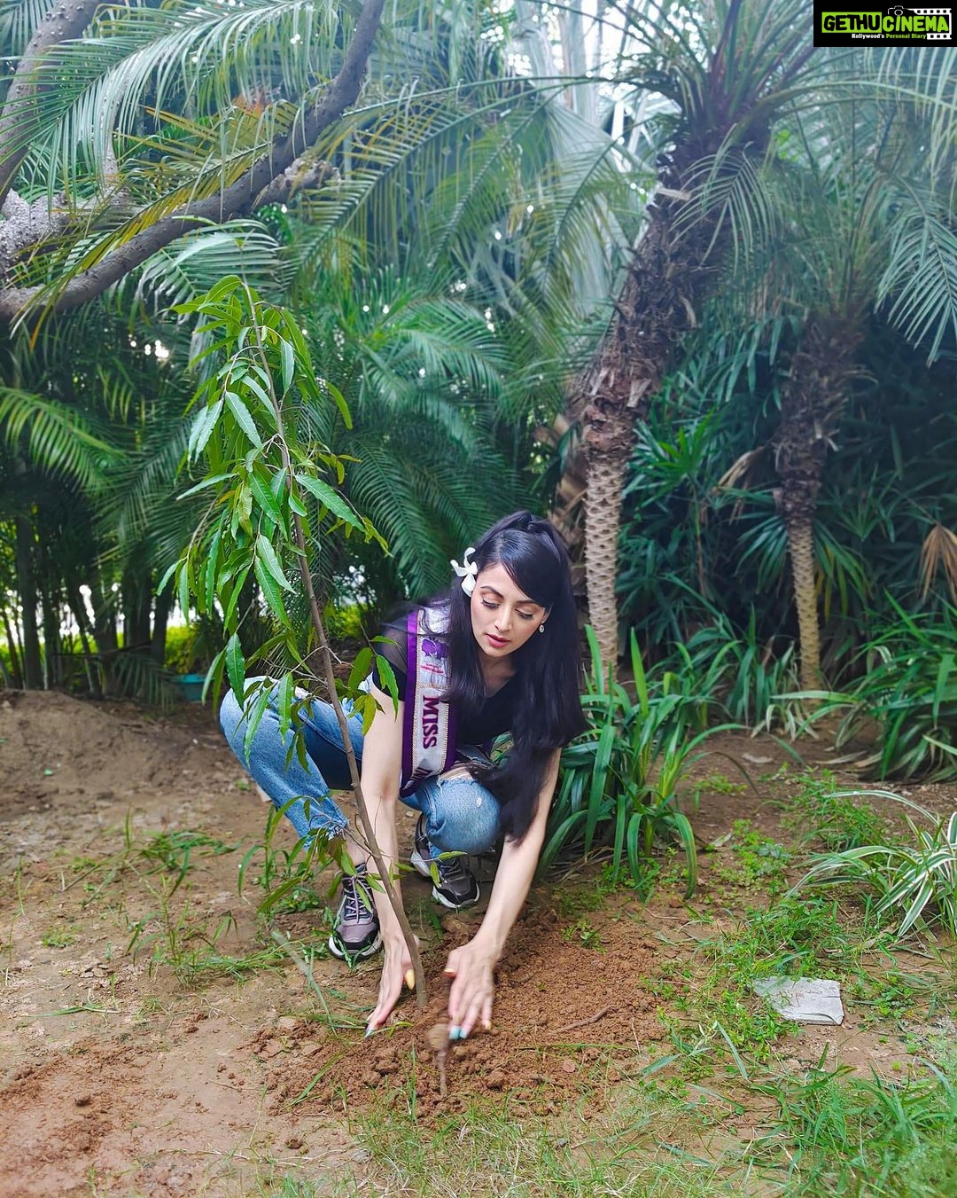Zoya Afroz Instagram - Planted an Ashoka tree sapling for our Global Tree Planting Day — right after we shot for the cover of TMM magazine. Often times we are asked what do beauty queens do. This is exactly what we aim to do - To take actions on ground level and then share it with others. And hopefully inspire you in any little way that we can! I have taken a pledge to plant a tree. And I would encourage you to do the same - to make our earth greener and a cleaner environment. We have to Act Now for An Equitable and Sustainable World On 21st September, tree plantation was done in over 100 countries. These Trees that we planted will be included as a part of big campaign by Act Now and Environment Online – Global networks for climate action, environmental awareness, sustainability and peace. Big thank you to @glamanandsupermodelindia team and @rajivkshrivastava sir for giving us a helping hand every time! #peaceday #generationrestoration #enotreeplanting #enoprogramme #actnoworgin @actnoworgin @enoprogramme #pageantsisters #missindiainternational2021 #missinternational @missinternationalofficial