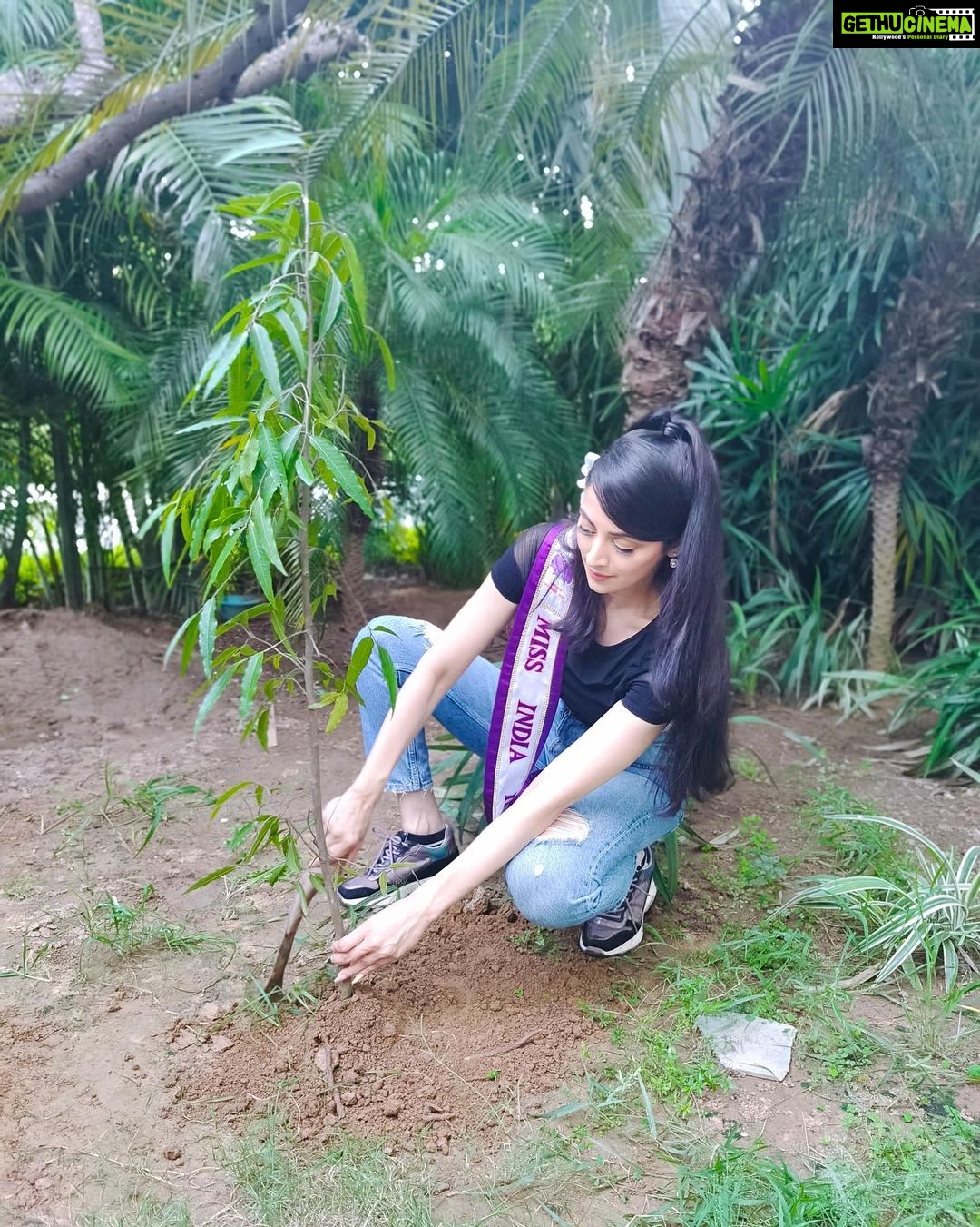 Zoya Afroz Instagram - Planted an Ashoka tree sapling for our Global Tree Planting Day — right after we shot for the cover of TMM magazine. Often times we are asked what do beauty queens do. This is exactly what we aim to do - To take actions on ground level and then share it with others. And hopefully inspire you in any little way that we can! I have taken a pledge to plant a tree. And I would encourage you to do the same - to make our earth greener and a cleaner environment. We have to Act Now for An Equitable and Sustainable World On 21st September, tree plantation was done in over 100 countries. These Trees that we planted will be included as a part of big campaign by Act Now and Environment Online – Global networks for climate action, environmental awareness, sustainability and peace. Big thank you to @glamanandsupermodelindia team and @rajivkshrivastava sir for giving us a helping hand every time! #peaceday #generationrestoration #enotreeplanting #enoprogramme #actnoworgin @actnoworgin @enoprogramme #pageantsisters #missindiainternational2021 #missinternational @missinternationalofficial