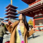 Zoya Afroz Instagram - Basking in the glorious sun in Senso-ji Temple ☀️ @missinternationalofficial #tokyo #japan Senso-Ji Temple, Asakusa Tokyo