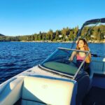 Zoya Afroz Instagram – #Sunday #bliss #boatlife #waterbaby #nature #california #losangeles #travel #traveldiaries Lake Arrowhead, California