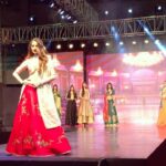 Zoya Afroz Instagram - Loved being the Showstopper for Surat Fashion Fest 2017! And loved wearing this beautiful lehenga! 😍 #surat #fashion #rampwalk #showstopper Gujarat