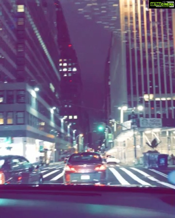 Zoya Afroz Instagram - Baby there's nothing holding me back 🎶 #driveway #streetsofnewyork #nightdrive New York, New York