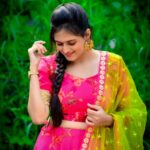 Harika Narayan Instagram – Whether it’s a dress or a life, just have a look on pink side 😋💖
.
.
.
.
Costume designer : @aninaboutique1 @amulamulya 
PC : @funny_clickx