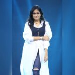 Harika Narayan Instagram - #throwback #saregamapa 🖤🤍🖤🤍🖤 . . @mounagummadi the best designer and super talented stylist I ever met🖤 Working with you is so much fun and I can't wait for our next project😬🖤 @hilodesign.co