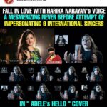 Harika Narayan Instagram - #latepost I thank you all for the love and appreciation showered on my version of Adele's Hello song. Overwhelmed with the response♥️ do watch if you haven't yet. link in bio