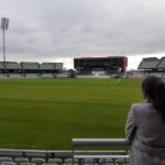 Harika Narayan Instagram - It was such a nice time visiting one of the oldest and famous International Cricket grounds🖤 Emirates Old Trafford Cricket Ground