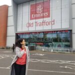 Harika Narayan Instagram – It was such a nice time visiting one of the oldest and famous International Cricket grounds🖤 Emirates Old Trafford Cricket Ground