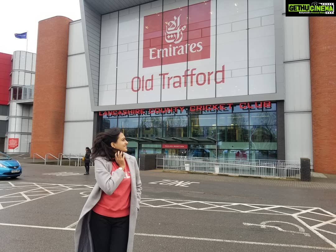 Harika Narayan Instagram - It was such a nice time visiting one of the oldest and famous International Cricket groundsđź–¤ Emirates Old Trafford Cricket Ground