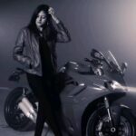 Harika Narayan Instagram - Burst into flames only to rise from the ashes🖤🔥 . . . . . PC : @kalyanchappidi #bikergirl #foreverlove #photoshoot #ducati #harleydavidson #theethalapathy #powerpacked #gratitude
