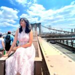 Harika Narayan Instagram - Brooklyn Bridge🖤 #NYCdiaries🖤 . . . PC : @sowmyasudha #nyc #brooklynbridge #traveldiaries