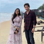 Harika Narayan Instagram - Being a hardcore fan of our very own Super Star Mahesh Babu garu, Can you imagine how it would have felt being tagged in his posts?🤩🧿💥 Going to mark this date forever😭🧿🤍💃 #sarkaruvaaripaata #svptitlesong out now🤩💥🔥❤️🧿💫 #svponmay12