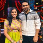 Haripriya Instagram – At #sardar promotions with @karthi_offl sir ! ⭐️
.
.
.
#haripriya #haripriyasinger