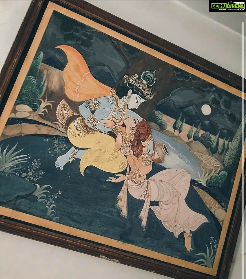 Haripriya Instagram - My thatha’s painting :) 🤍 #paintings #watercolorpainting