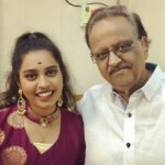 Haripriya Instagram - Thank you so much for inspiring us S. P. Balasubrahmanyam sir ! A blessing to perform and learn from you . ❤️ #haripriyasinger