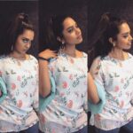 Haripriya Instagram – Pulling off 3 moods 🤣 #haripriyasinger