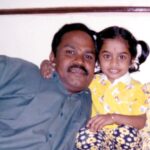 Haripriya Instagram - Miss you daddy! 🤍🌹 . . . #daddydaughter #dadlove