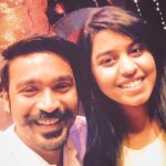 Haripriya Instagram - With dhanush sir :) ✌🏽#throwback #dhanush #vip2