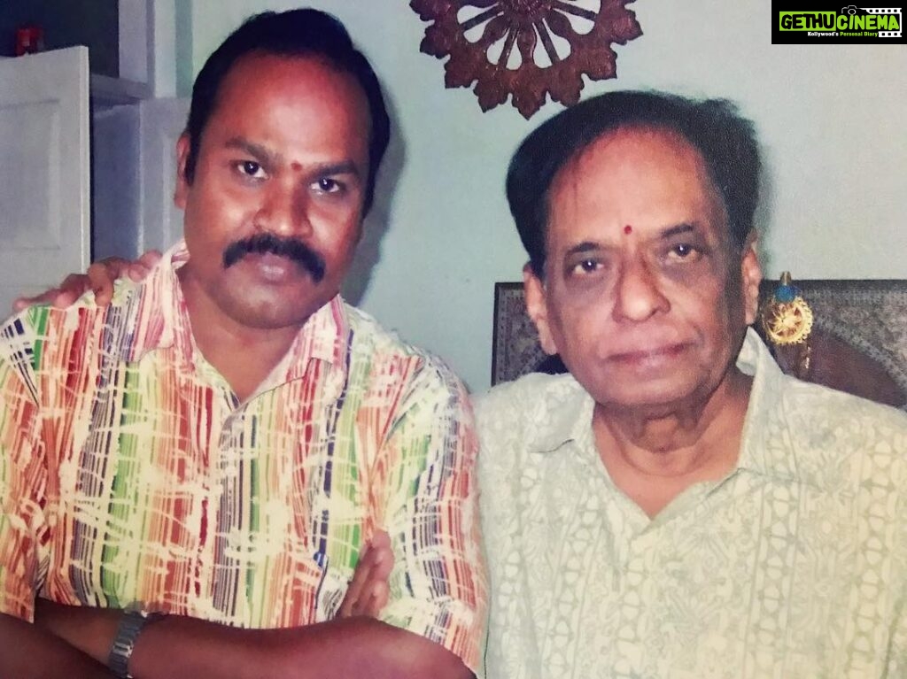 Haripriya Instagram - My dad with balamuralikrisha sir ! May his soul rest in peace . #butmusicneverdies