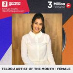 Haripriya Instagram - 🎵 Artist of the month with 3million streams 🤍 thank you @gaana and thank you everyone 🙌🏽😇 gaanaapp://share/play/aitemI797649?is_retargeting=true&af_dp=gaanashareplayaitemI797649&shortlink=Haripriya&c=Haripriya&pid=NewRelease #haripriya #haripriyasinger #bulletsong #music #trendingsongs