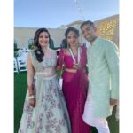 Manisha Eerabathini Instagram - Sangeeth Vibes 💃🏻 #BrothersWedding #NishaFoundHerMan 👗 Styled by @mr.i.sh (my outfit & my brother’s) 👛 Jewelery & Accessories by @ganeshcollections09 Orlando, Florida