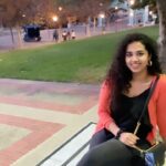 Manisha Eerabathini Instagram - this song & this place 💙💛 Thank you @neiljoshua4 for the beautiful guitars and mix! 🎸 #NaalonePongenu #SuryaSonOfKrishnan #UCBerkeley