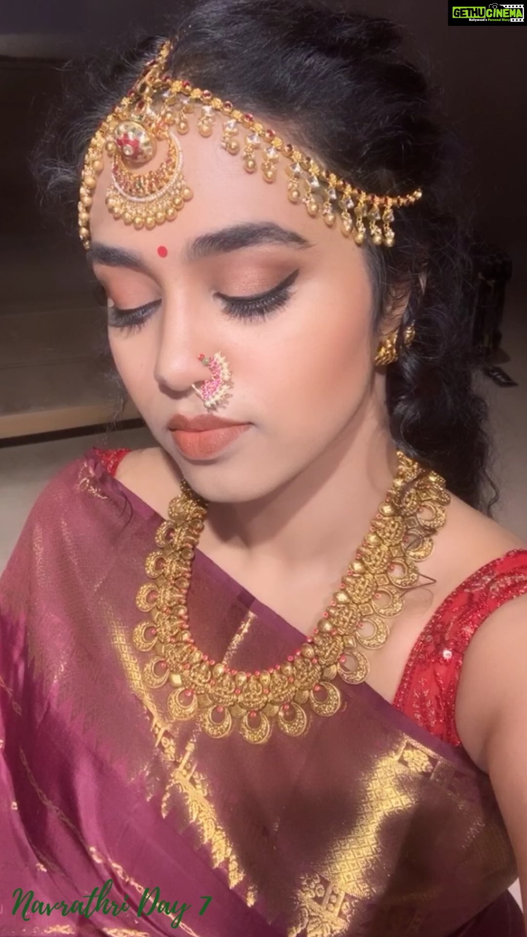 Manisha Eerabathini Instagram - #Navrathri Day 7 💚 - Hey I made it before midnight! 💪🏻 My day today 🙏🏻 #NavrathriSeries #Green #Pachandaname Music Production by @vedalahemachandra Outfit by @mugdhaartstudio Jewellery by @krishna.jewellers.jubileehills Styling by @jyothsna1518 & @shirisha.balram Makeup by @maskmakeupartist @yugan_sairaj_mask Clicked by @surdyboypics