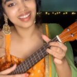 Manisha Eerabathini Instagram - #Navrathri Day 2 🧡 - Hey, don’t make fun of me for choosing to sing this song on orange day.. 🙊 #NavrathriSeries #ChilipigaChoosthavala