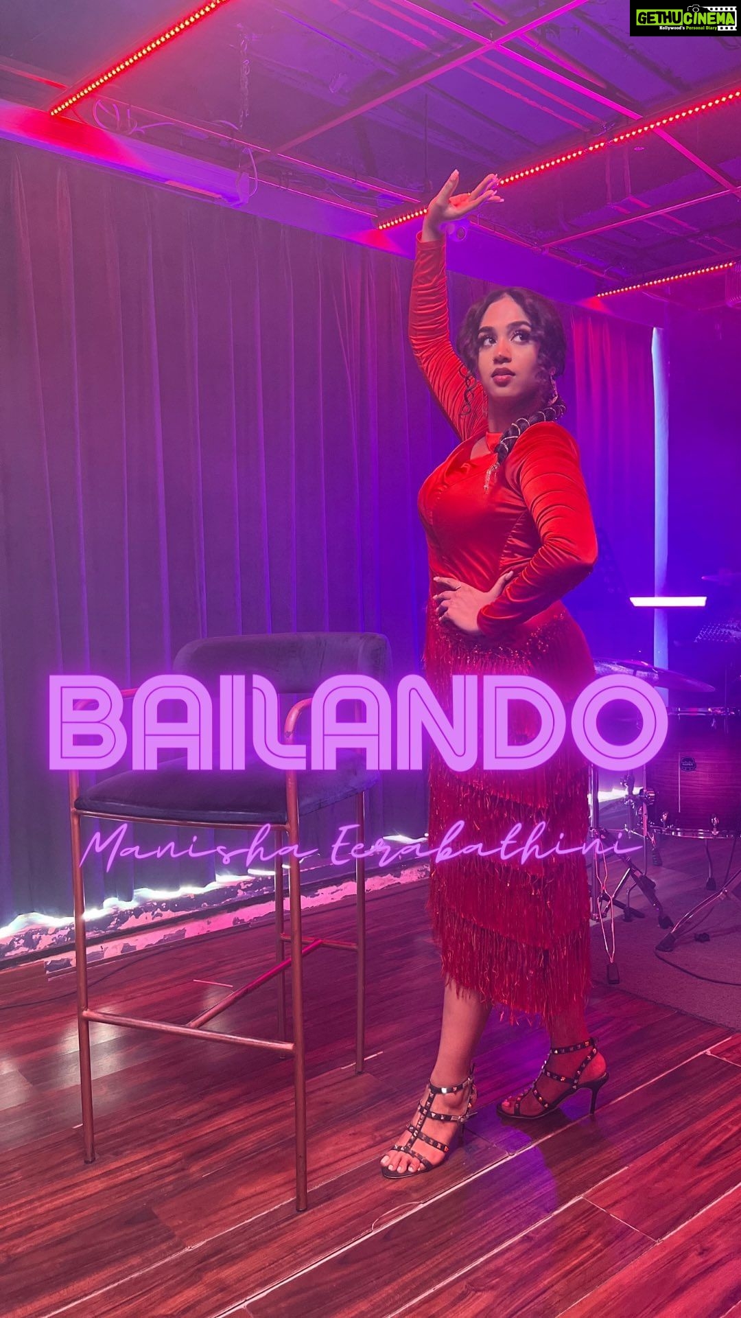 Manisha Eerabathini Instagram - Here it is, finally - my #1MinMusic video, Bailando 💃🏻 This song is about being whoever you want to be - whether it’s being a couch potato or channeling your inner Beyonce 🐝 An ode to those moments when we think “man, I wish I was like her” but in reality, you could be that “her” or a version of “her”, if you wanted to be! “Bailar” in Spanish means to dance 💃🏻 Composed, Conceptualized & Sung by Manisha Eerabathini Music: @jagsonbass Mix & Master: @shashankalamuru Lyrics: @sriragvadlakonda @manisha.eerabathini Choreographer: @phalguni_bangera Dancers: @bithikanandi @rajitha_paidisetty Location: @poshnoshlounge.hyd Stylist: @styleupwithvarsha Red Outfit: @varshaguntukalabel MUAH: @nayanasmakeoverr Nails: @nail_stories_hyderabad DOP, Editing, DI: @vinayshanmukh Technical head: @mohanreddy42 VFX: @suneel_reddy_s Special thanks to @tamadamedia @hashifyofficial @teerdhapalagummi New music video