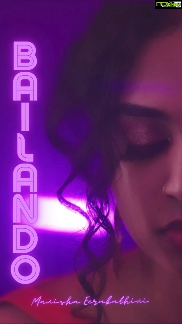 Manisha Eerabathini Instagram - My #1MinMusic video is releasing tomorrow - stay tuned!! Bailando ππ» Introducing the team below ππ» Composed, Conceptualized & Sung by Manisha Eerabathini Music: @jagsonbass Mix & Master: @shashankalamuru Lyrics: @sriragvadlakonda @manisha.eerabathini DOP, Editing, DI: @vinayshanmukh Technical Head: @mohanreddy42 VFX: @suneel_reddy_s Choreographer: @phalguni_bangera Dancers: @bithikanandi & @rajitha_paidisetty Location: @poshnoshlounge.hyd Stylist: @styleupwithvarsha @varshaguntukalabel MUAH: @nayanasmakeoverr Special thanks to @tamadamedia @hashifyofficial @teerdhapalagummi New Music