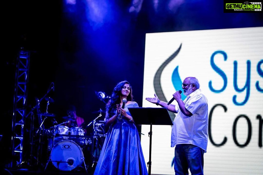 Manisha Eerabathini Instagram - Happy birthday @mmkeeravani_official sir! I continue to learn so much from you - a true inspiration 🙏🏻 Wishing you nothing but the best 🎊 #Throwback #MMKUSTour New Jersey