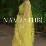 Manisha Eerabathini Instagram - Navrathri Day 4 - Samayama 💛 This song is so underrated 😍 @prashanthrvihari @singerharini_official @yazin_nizar @anantha.sriram A reel, a song, a color a day 🙏🏻 🎨 #NavrathriSeries2022 Shot by: @chandu_krrish @actor_aahvan Edited by: @manisha.eerabathini Location: @thefotogarage Music Production & Mix: @jagsonbass Styled by: @styleupwithvarsha Jewelry: @petalsbyswathi Saree: @swathiveldandiofficial #navrathri #navrathri2022 #bathukamma #colorsofnavrathri The Foto Garage