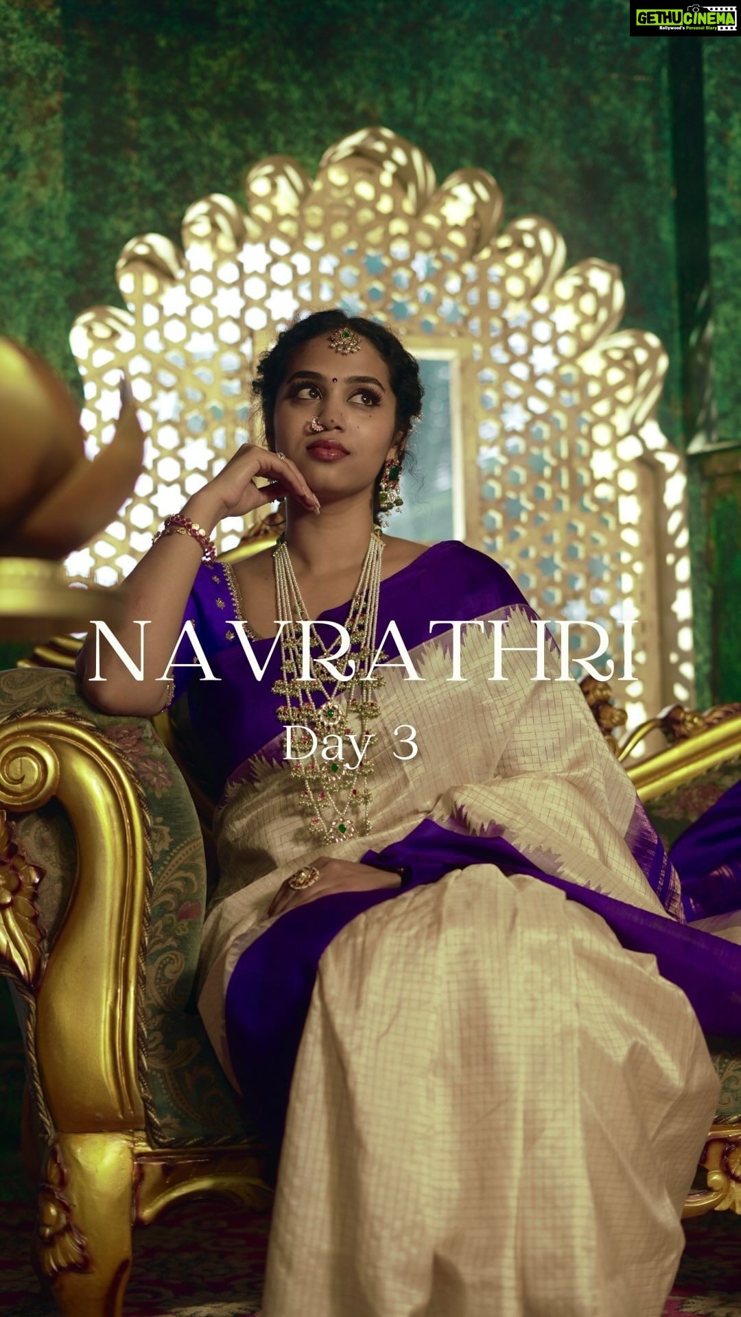 Manisha Eerabathini Instagram - Day 3 of Navrathri - Royal Blue 💙 “Pagale Vennela” A reel, a song, a color a day 🙏🏻 🎨 #NavrathriSeries2022 Shot by: @chandu_krrish @actor_aahvan Edited by: @manisha.eerabathini Location: @thefotogarage Music Production & Mix: @jagsonbass Keys: @secret_agent_678 Styled by: @styleupwithvarsha Jewelry: @jewelstyle17 Outfit: @varshaguntukalabel #navrathri #navrathri2022 #bathukamma #colorsofnavrathri The Foto Garage