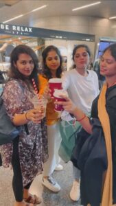 Manisha Eerabathini Instagram - Doha lo kathalu 😇 @rj_ravali @ramyabehara @saketh_komanduri 

VC: @sruthiranjani

#muppiereels @costacoffeeindia