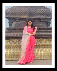 Ramya Behara Instagram - Outfit- @vasree_couture