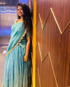 Ramya Behara Instagram - Hope ❤️ 

Outfit- @zunik_designerclothing
P.c - @sahithichaganti 😍