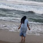 Rethika Srinivas Instagram - I love morning shoot and if its beavh really Amazing! #rethikasrinivas #beach #enjoy #beachlife #water #beauty #fun