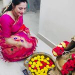 Rethika Srinivas Instagram - May Lord Ganesha bless you and your family with good fortune and wisdom and remove all obstacles. Happy Ganesh Chaturthi! ✨ #rethikasrinivas #rethika #festival #ocassion #goodvibes #ganeshchaturthi #vinayakachavithi #spreadpositivity #staystrong #drape #brightside #everyday #inspire #indianwear #goodday #rethika #dressup #ethnic #saree #tamilmovie #saree #positivity #spreadhappiness #red #prosperity #light #wisdom