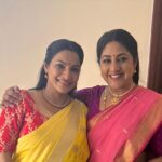 Rethika Srinivas Instagram – How wonderful it is to shoot with Rohini mam and all my friends !