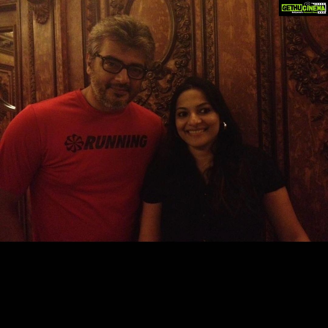 Rethika Srinivas Instagram - Happy birthday to our thala Ajith . One of the finest actor and human being! #hbdthalaajith