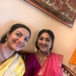 Rethika Srinivas Instagram - How wonderful it is to shoot with Rohini mam and all my friends !